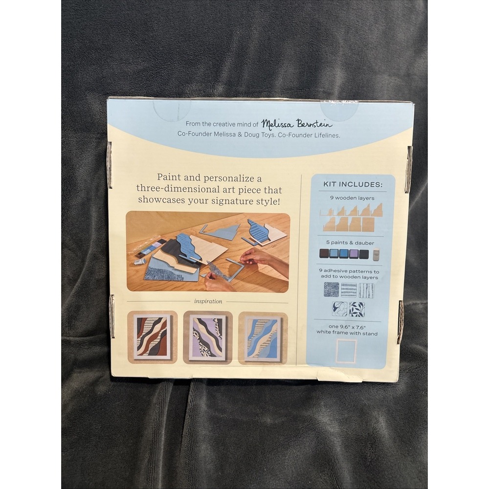 New Lifelines FlowCrafts Layered Wooden Wall Art Framed Art Piece with 9 Layers - Picture 2 of 5